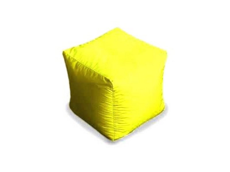 Пуф "Куб" нейлон желтый в Черепаново - cherepanovo.mebel-nsk.ru - фото