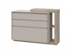 Комод 1200 22 J-Э Этна (дуб эндгрей/кашемир) в Черепаново - cherepanovo.mebel-nsk.ru | фото