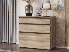 Комод КМ-01 Энигма (венге/дуб каньон) в Черепаново - cherepanovo.mebel-nsk.ru | фото