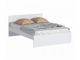 Кровать двуспальная 1,4м Бруклин СБ-3353 (белый) в Черепаново - cherepanovo.mebel-nsk.ru | фото