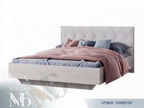 Кровать двуспальная 1,6м Кимберли КР-13 в Черепаново - cherepanovo.mebel-nsk.ru | фото