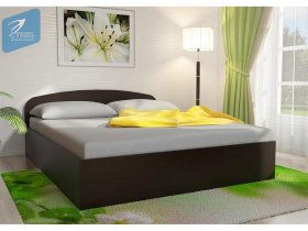 Кровать двуспальная 1,6м с подъем. мех. (венге) в Черепаново - cherepanovo.mebel-nsk.ru | фото