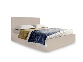 Кровать мягкая 1,6 Сиеста стандарт, вар.2 в Черепаново - cherepanovo.mebel-nsk.ru | фото
