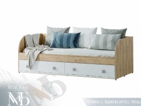 Кровать с ящиками Тренд КР-01 в Черепаново - cherepanovo.mebel-nsk.ru | фото