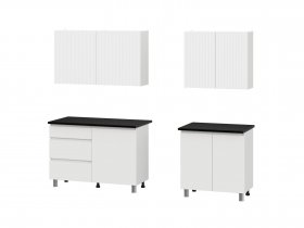 Кухонный гарнитур Эккервуд (2,0м) (SAFE) (белый) в Черепаново - cherepanovo.mebel-nsk.ru | фото