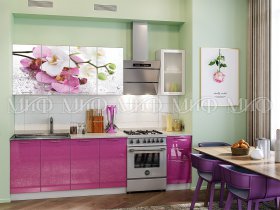 Кухонный гарнитур Орхидея (сиреневый) в Черепаново - cherepanovo.mebel-nsk.ru | фото