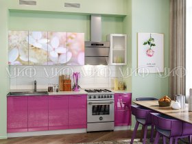 Кухонный гарнитур Вишневый цвет в Черепаново - cherepanovo.mebel-nsk.ru | фото