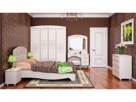 Модульная спальня Каролина в Черепаново - cherepanovo.mebel-nsk.ru | фото