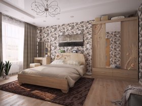 Модульная спальня Виктория-1 в Черепаново - cherepanovo.mebel-nsk.ru | фото