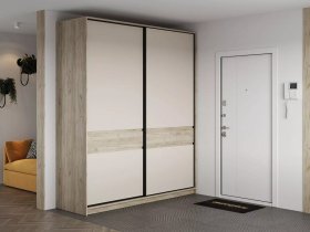 Шкаф-купе Бостон ШК-005 (2.0 м) (дуб крафт серый/кашемир) в Черепаново - cherepanovo.mebel-nsk.ru | фото