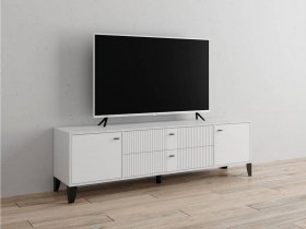 Тумба под ТВ Парус-10 (белый/белый снег) в Черепаново - cherepanovo.mebel-nsk.ru | фото